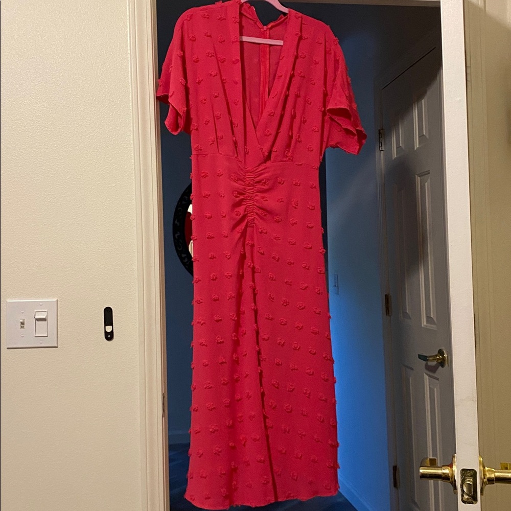 SHEIN Pink Ruffled Dress